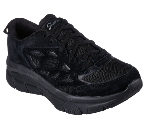 Dámské Šněrovací Boty Skechers Relaxed Fit: Modern D'Lux - Like Nobody Černé | CZ.158582BBK