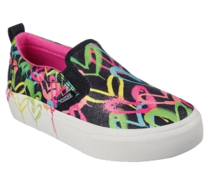 Dívčí Ležérní Tenisky Skechers JGoldcrown: Marley - Neon Luv Černé Viacfarebný | CZ.314070LBKMT