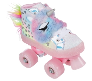 Dívčí Ležérní Tenisky Skechers Twinkle Toes: Shuffle 4 Wheeler - Unicorn Wheelz Světle Růžové | CZ.314100LLPMT