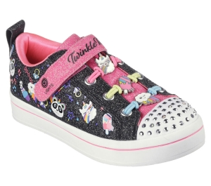 Dívčí Ležérní Tenisky Skechers Twinkle Toes: Twi-Lites 2.0 - Rainbow Rock On Černé Viacfarebný | CZ.314447LBKMT