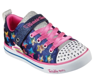 Dívčí Ležérní Tenisky Skechers Twinkle Toes: Sparkle Lite - Starry Dreamy Tmavě Blankyt Viacfarebný | CZ.314772LNVMT