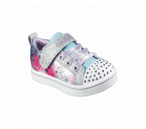 Dívčí Ležérní Tenisky Skechers Twinkle Toes: Sparkle Rayz - Galaxy Brights Stříbrné Viacfarebný | CZ.314836NSMLT