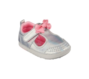 Dívčí Ležérní Tenisky Skechers Twinkle Toes: Learners - Mini Shines Stříbrné | CZ.314953NSIL