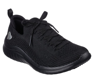 Dívčí Ležérní Tenisky Skechers Ultra Flex 2.0 - Classic Černé | CZ.302277LBBK