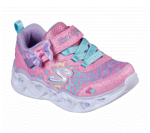 Dívčí Light Up Boty Skechers S Lights: Heart Lights - Untamed Heart Růžové Viacfarebný | CZ.302088NHPMT