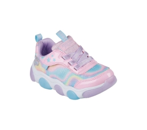 Dívčí Light Up Boty Skechers S Lights: Mighty Glow - Swirl Daze Růžové Viacfarebný | CZ.303160NPKMT