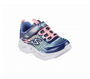 Dívčí Light Up Boty Skechers S Lights: Twisty Brights - Mystical Bliss Tmavě Blankyt Viacfarebný | CZ.302321NNVMT