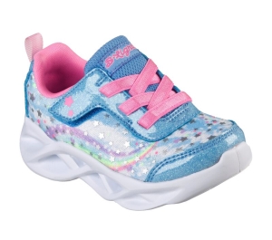 Dívčí Light Up Boty Skechers S Lights: Twisty Brights - Starry Light Blankyt Růžové | CZ.302753NBLHP