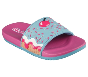 Dívčí Sandály Skechers Gambix III - Sweet Slides Růžové Blankyt | CZ.302979LPKBL