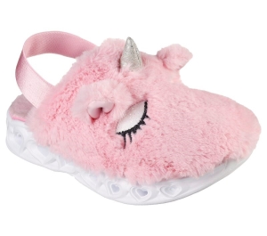 Dívčí Sandály Skechers Heart Lights Sandals - Unicorn Snuggles Růžové | CZ.302659LPNK