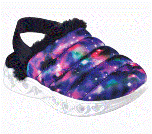 Dívčí Slip On Skechers Heart Lights Sandal - Cosmic Cozies Černé Viacfarebný | CZ.302671LBKMT