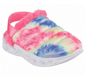 Dívčí Slip On Skechers Heart Lights Sandal - Totally Groovy Růžové Viacfarebný | CZ.302674LPKMT