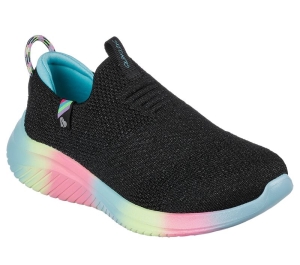 Dívčí Slip On Skechers Ultra Flex 3.0 - Color Joy Černé Viacfarebný | CZ.302249LBKMT