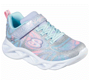 Dívčí Sportovní Tenisky Skechers S Lights: Twisty Brights - Dazzle Flash Stříbrné Viacfarebný | CZ.302305LSMLT