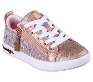 Dívčí Šněrovací Boty Skechers Shoutouts - Deluxe Shine Rosegold | CZ.310653LRSGD