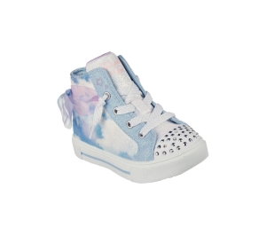 Dívčí Šněrovací Boty Skechers Twinkle Toes: Twinkle Sparks - Bow Magic Světle Blankyt Viacfarebný | CZ.314801NLBMT