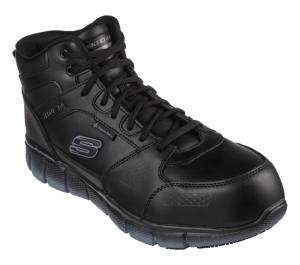 Pánské Boty Skechers Pracovní: Telfin - Lexir Alloy Špicí ESD Černé | CZ.200085BLK