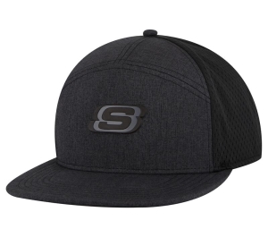 Pánské Klobouky Skechers 7-Panel Triple S Trucker Šedé Černé | CZ.SKTK7028CCBK