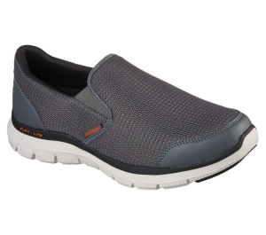 Pánské Ležérní Tenisky Skechers Flex Advantage 4.0 - Tuscan Šedé Oranžové | CZ.232230CCOR