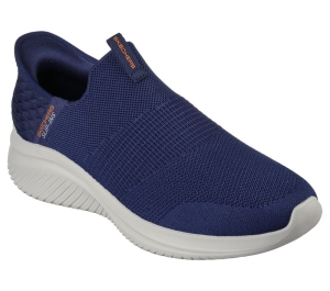 Pánské Ležérní Tenisky Skechers Slip-ins: Ultra Flex 3.0 - Smooth Step Tmavě Blankyt | CZ.232450NVY