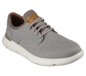 Pánské Oxfordky Skechers Garza - Romano Šedé Hnědé | CZ.204573TPE