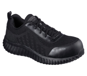 Pánské Oxfordky Skechers Pracovní: Cicades - Taolo ESD Alloy Špicí Černé | CZ.200055BLK