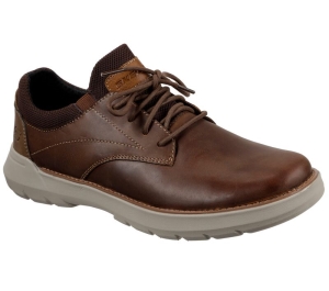 Pánské Oxfordky Skechers Relaxed Fit: Doveno - Vander Hnědé | CZ.66240CDB