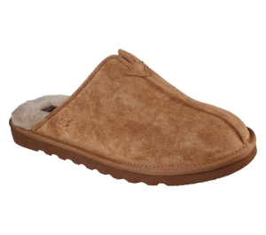 Pánské Pantofle Skechers Relaxed Fit: Renten - Palco Hnědé | CZ.66094TAN