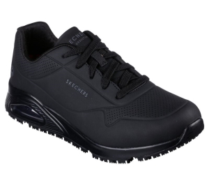 Pánské Pracovní Obuv Skechers Pracovní Relaxed Fit: Uno SR - Sutal Černé | CZ.200054BLK