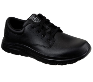 Pánské Pracovní Obuv Skechers Pracovní Relaxed Fit: Flex Advantage - Fourche SR Černé | CZ.77513BLK