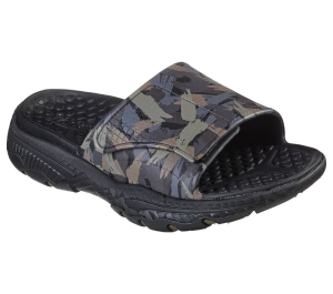 Pánské Sandály Skechers Foamies: Creston Ultra - Adventure Ready Černé Viacfarebný | CZ.243090BKMT