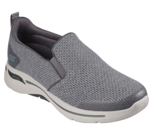 Pánské Slip On Skechers GO WALK Arch Fit - Our Earth Šedé Blankyt | CZ.216222GYBL