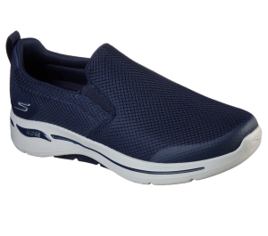 Pánské Slip On Skechers GOwalk Arch Fit - Togpath Tmavě Blankyt Šedé | CZ.216121NVGY