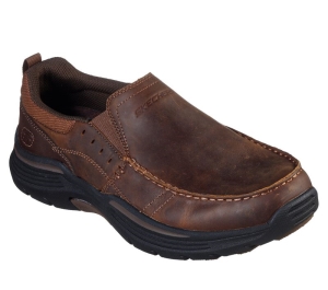 Pánské Slip On Skechers Relaxed Fit: Expended - Seveno Hnědé | CZ.66146CDB