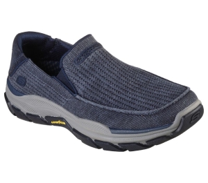 Pánské Slip On Skechers Relaxed Fit: Respected - Vernon Tmavě Blankyt | CZ.204437NVY