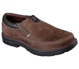 Pánské Slip On Skechers Relaxed Fit: Segment - The Search Tmavě Hnědé | CZ.64261CZ.R