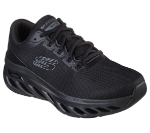 Pánské Sportovní Tenisky Skechers Arch Fit Glide-Step - Highlighter Černé | CZ.232321BBK