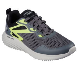 Pánské Sportovní Tenisky Skechers Bounder - Belgrade Šedé Světle Zelene | CZ.232376CCLM