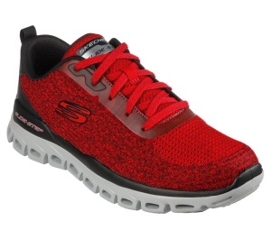 Pánské Sportovní Tenisky Skechers Glide-Step - Head Start Červené Černé | CZ.232328RDBK