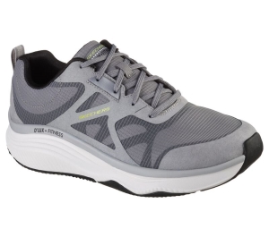 Pánské Sportovní Tenisky Skechers Relaxed Fit: D'Lux Fitness Šedé Černé | CZ.232357GYBK