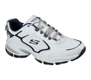 Pánské Sportovní Tenisky Skechers Vigor 3.0 - Arbiter Bílé Tmavě Blankyt | CZ.237148WNV