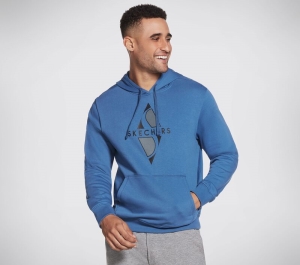 Pánské Topy Skechers Apparel Big Diamond Pullover Hoodie Blankyt | CZ.MHD9BLU