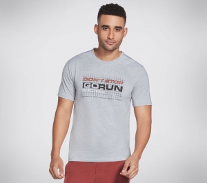 Pánské Topy Skechers Apparel Don't Stop Go Run Tee Šedé | CZ.M3TS284GRY