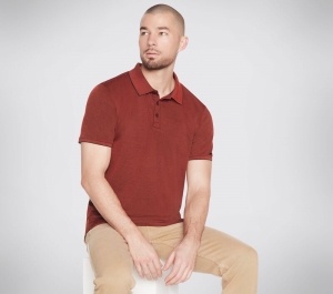 Pánské Topy Skechers Apparel Off Duty Polo Shirt Oranžové Hnědé | CZ.M3TO45ORBR