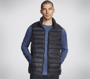 Pánské Topy Skechers Phantom Puffer Vest Černé | CZ.MJA261MBLK